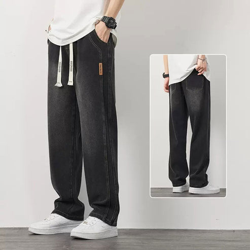 👖Moške ohlapne ravne kavbojke