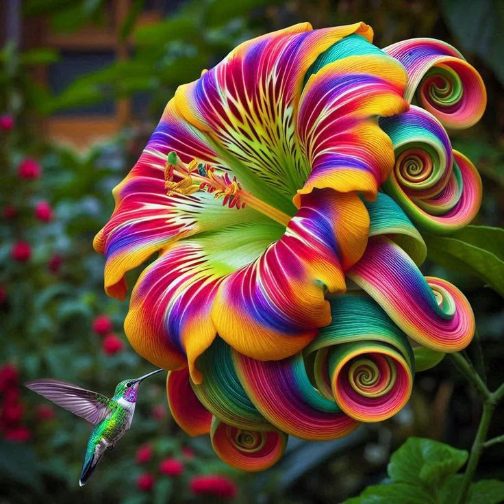 Semena rože Rainbow Swirl Spiral – redka roža