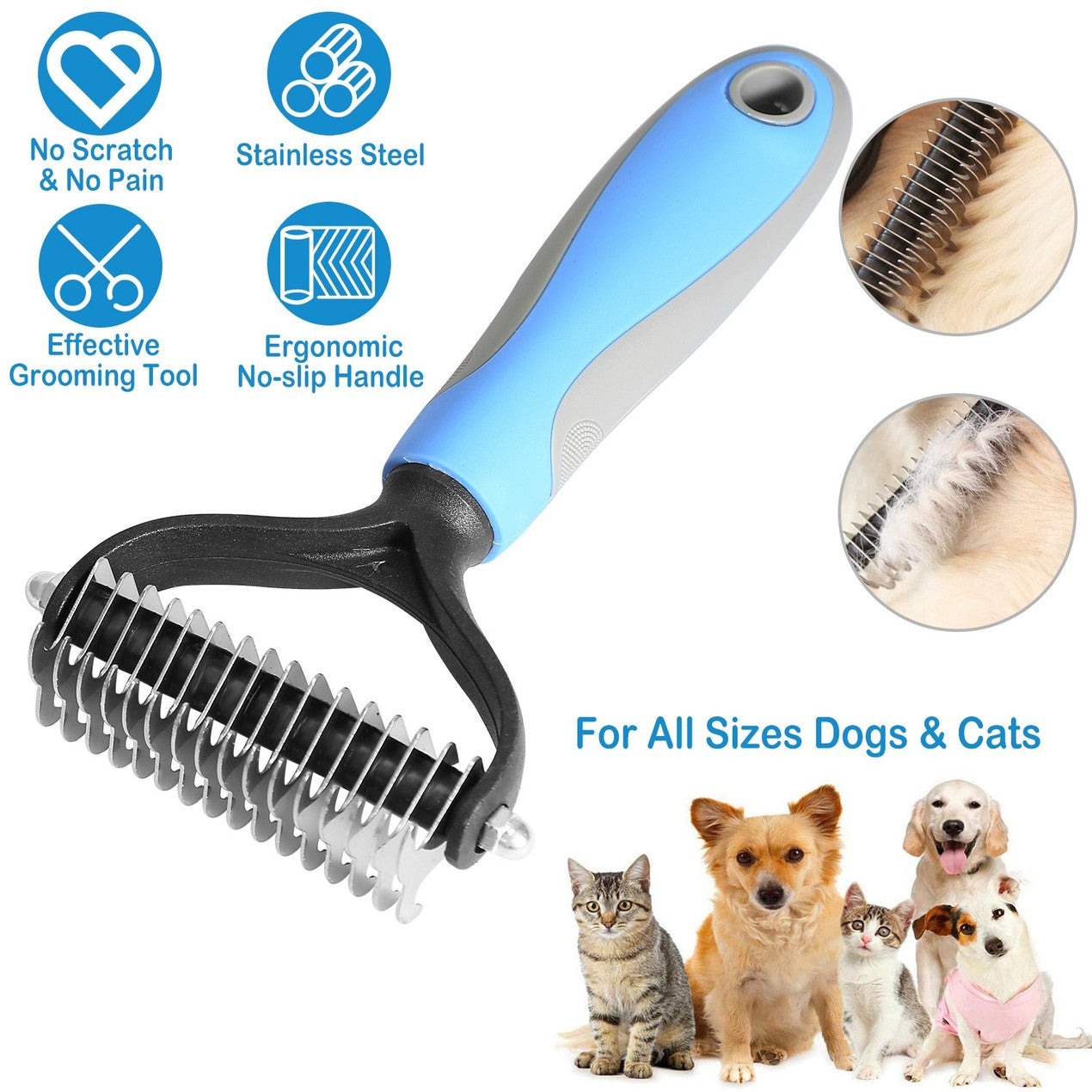 🐾🏆 Profesionalen instrument za odstranjevanje dlake pri psih in mačkah ✂️