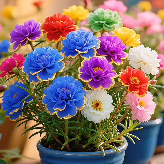Golden Lace Portulaca🌸✨ Разкошни двойни цветове за безпроблемно лято