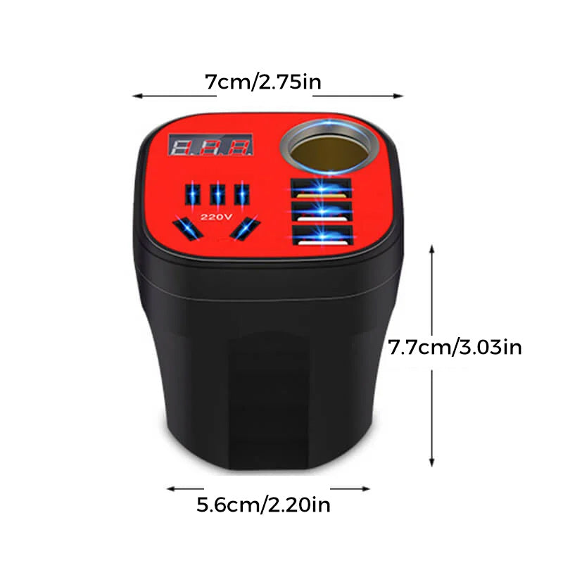 Автомобилен конвертор тип Cup Inverter QC Charger