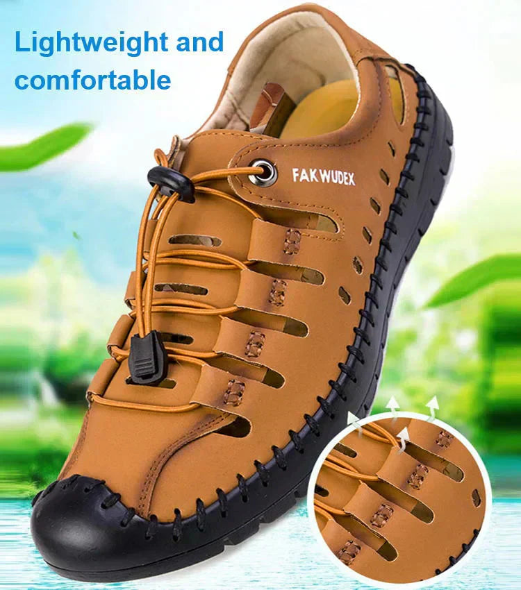 🔥Кожени сандали с затворени пръсти👞