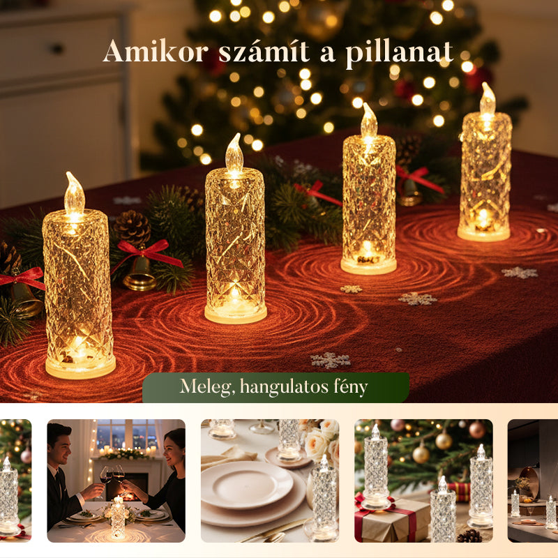 【✨1+2 brezplačno】Romantične LED brezplamenske sveče na baterije