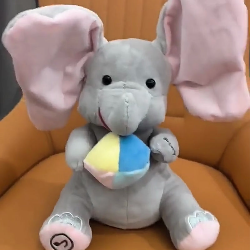 🎁🐘 Luštna plišasta igrača slonček za igranje skrivalnic