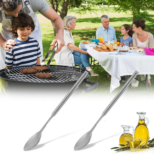 💥🔥 Телескопична вилица и лъжица от неръждаема стомана