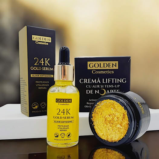 🔥Kupite 2, prejmite 1 brezplačno – komplet za lifting Royal Gold, serum in nočna krema
