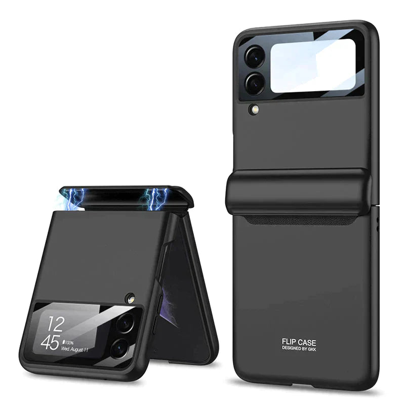 Напълно обгръщащ противоударен пластмасов капак за Samsung Galaxy Z Flip 3 5G