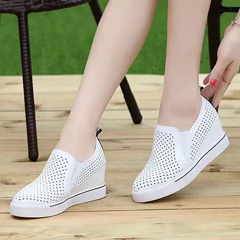 🔥【34-41】Lato 2025 Damskie buty na co dzień z miękkiej skóry i grubej podeszwy