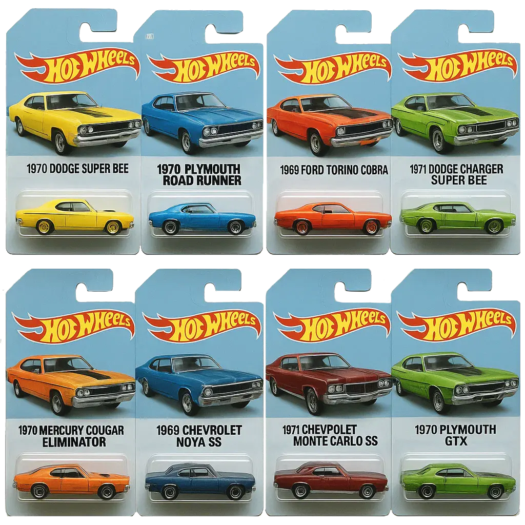 🔥Гореща разпродажба - 50% ОТСТЪПКА🔥 - 🚗Адвент календар с играчки колички Hot Wheels Muscle - 24 ДНИ 2025🎄