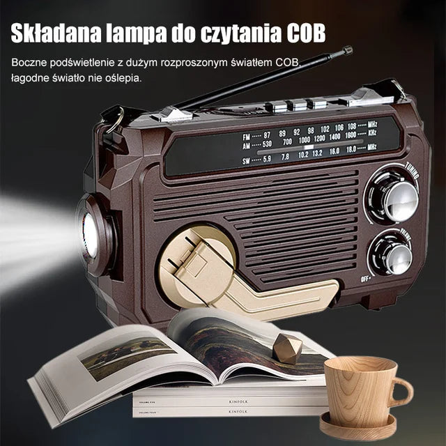Ročni radio s funkcijo zasilnega polnjenja