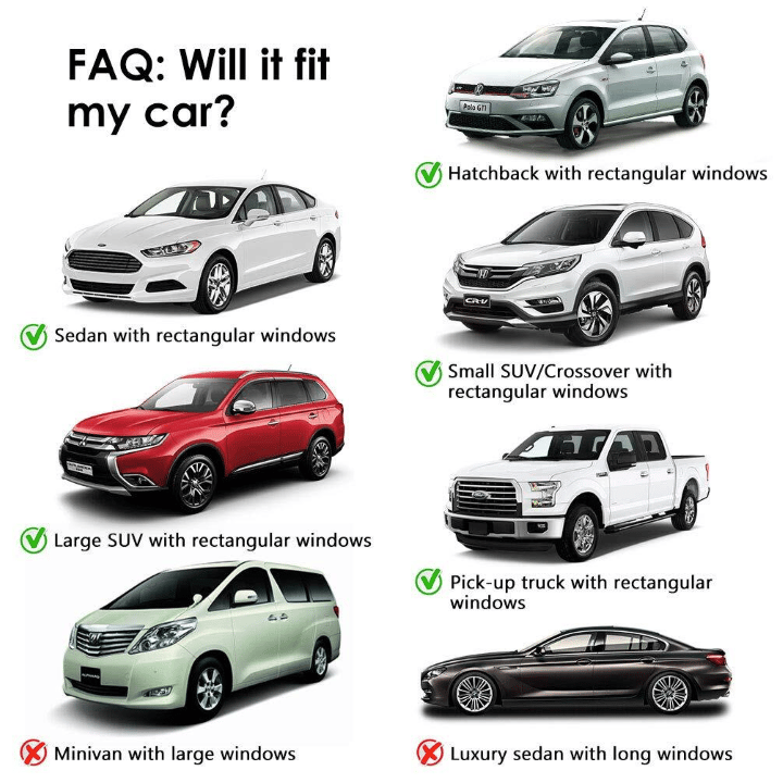 🚗🐛 Универсални филтри за автомобилни прозорци 🦟