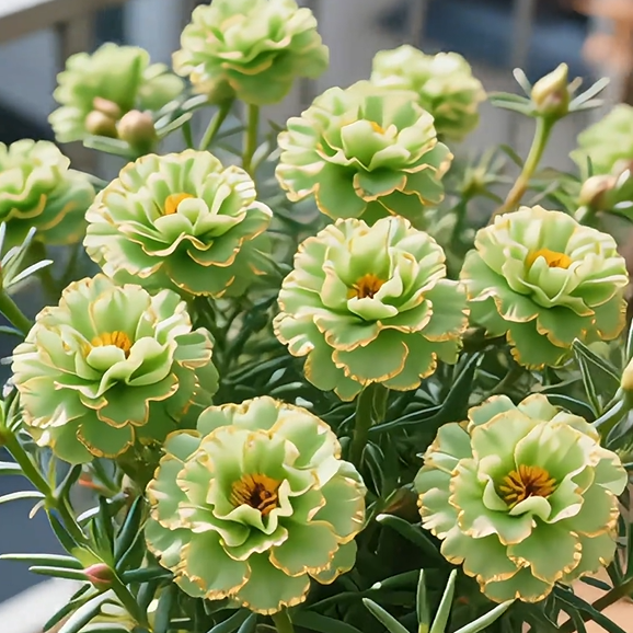 Golden Lace Portulaca🌸✨ Разкошни двойни цветове за безпроблемно лято