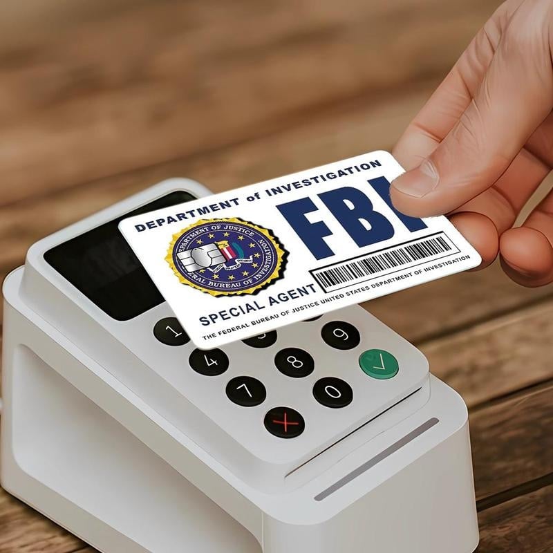 🔥Пакет с скинове за карти на таен агент: Дизайни на ФБР/ICE • Стикери за косплей и подаръци