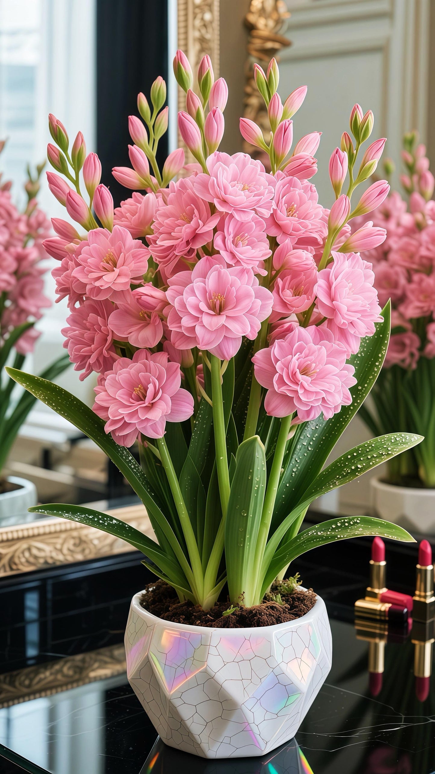 🌼 Dvojne čebulice tuberoze – svetel vonj za vaš vrt