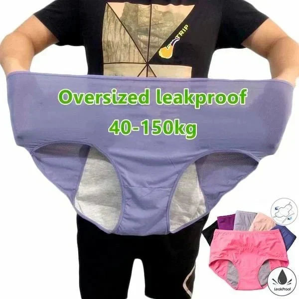 (L-8XL)🌸Kup 2, a 1 dostaniesz gratis🔥Damska bielizna z wysokim stanem i zabezpieczeniem przed przeciekaniem👙