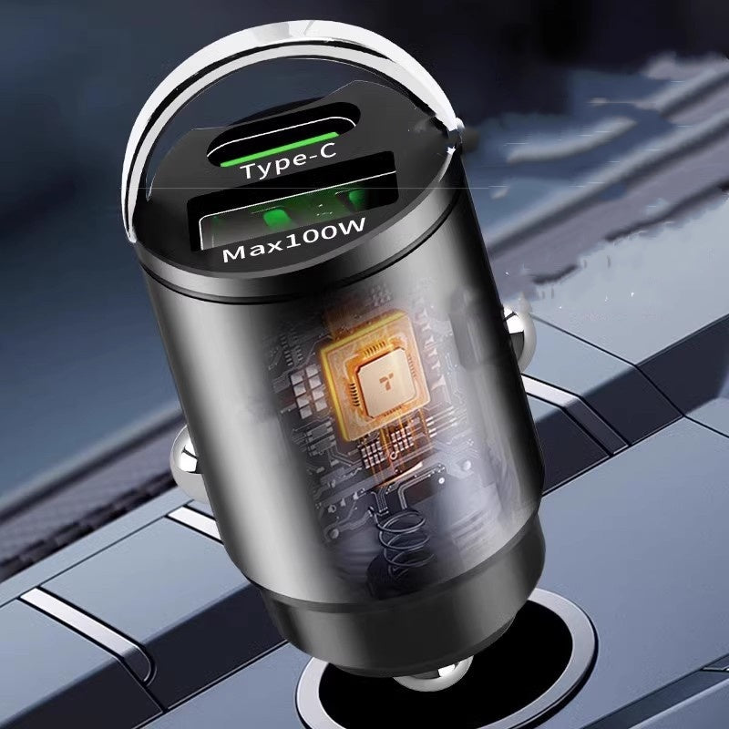 Скрито зарядно за кола с два USB порта