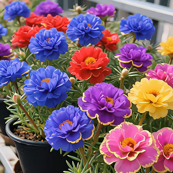 Golden Lace Portulaca🌸✨ Разкошни двойни цветове за безпроблемно лято