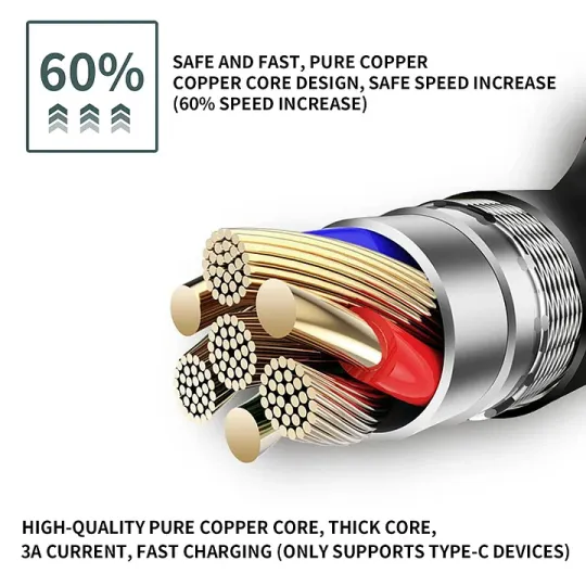3 в 1 прибиращ се кабел за данни за кола + безплатно зарядно за кола
