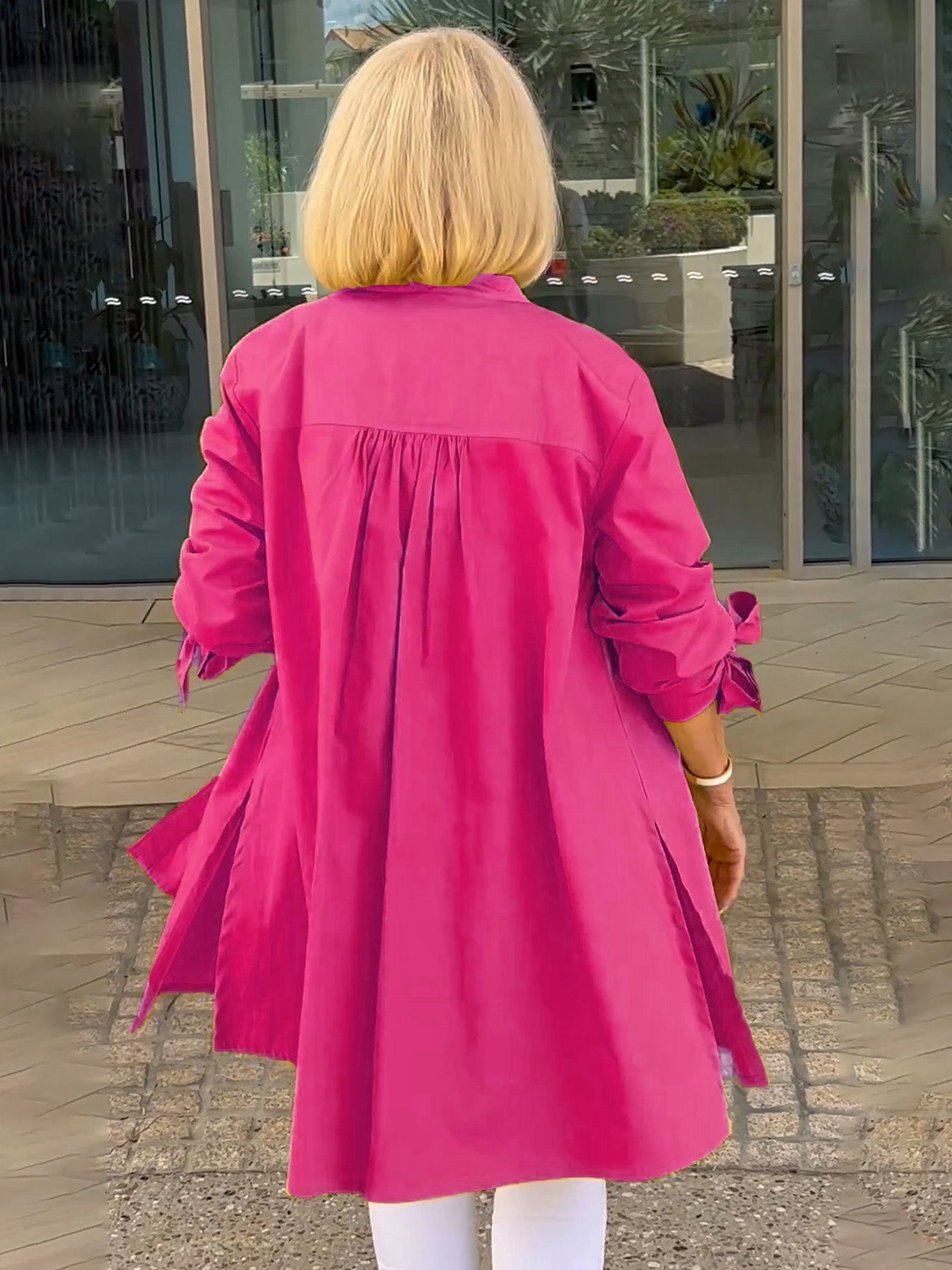 🌸Дълги изчистени памучни якета за жени