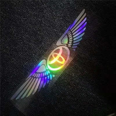 3D nalepka za avto, laserska, angelova krila ✧4 kosi✧