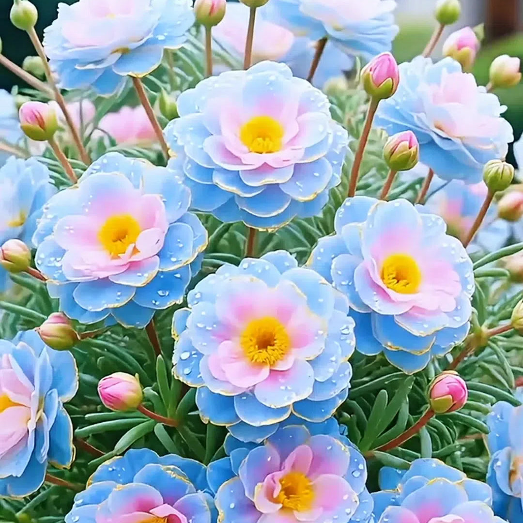 Golden Lace Portulaca🌸✨ Разкошни двойни цветове за безпроблемно лято