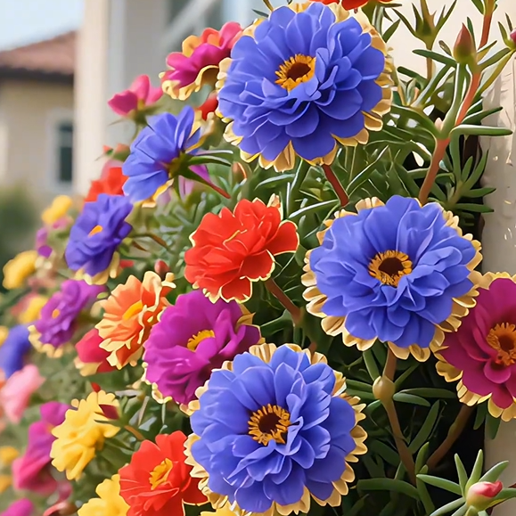 Golden Lace Portulaca🌸✨ Разкошни двойни цветове за безпроблемно лято