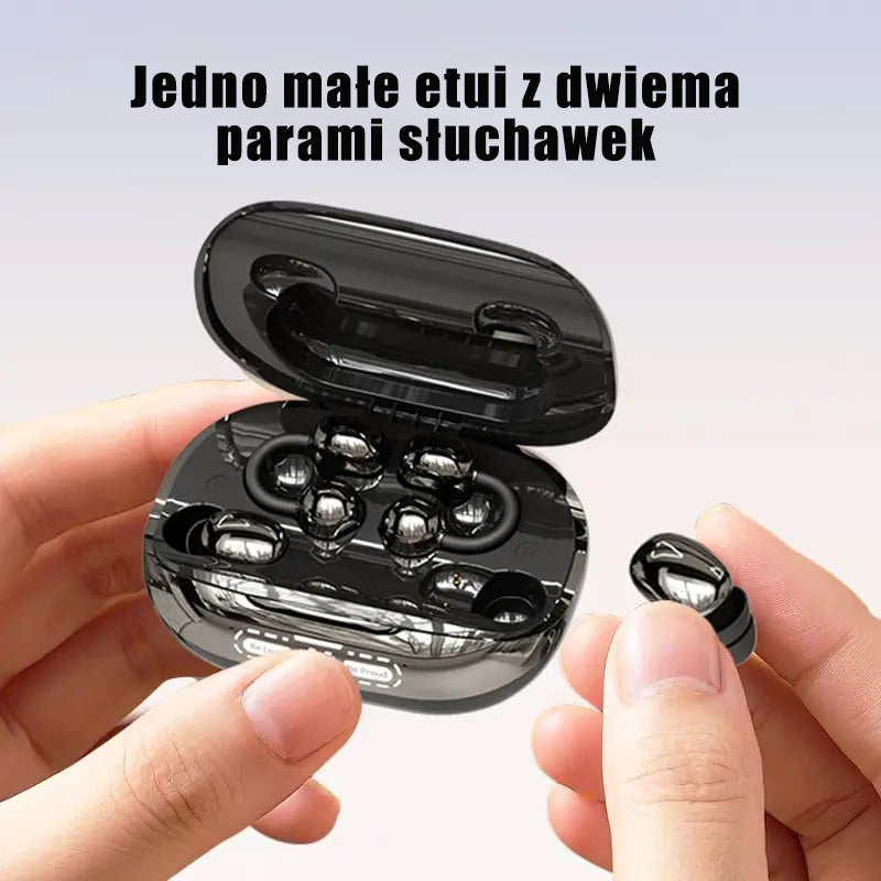 Bezprzewodowe słuchawki 3 w 1 z etui ładującym (funkcja powerbanku)