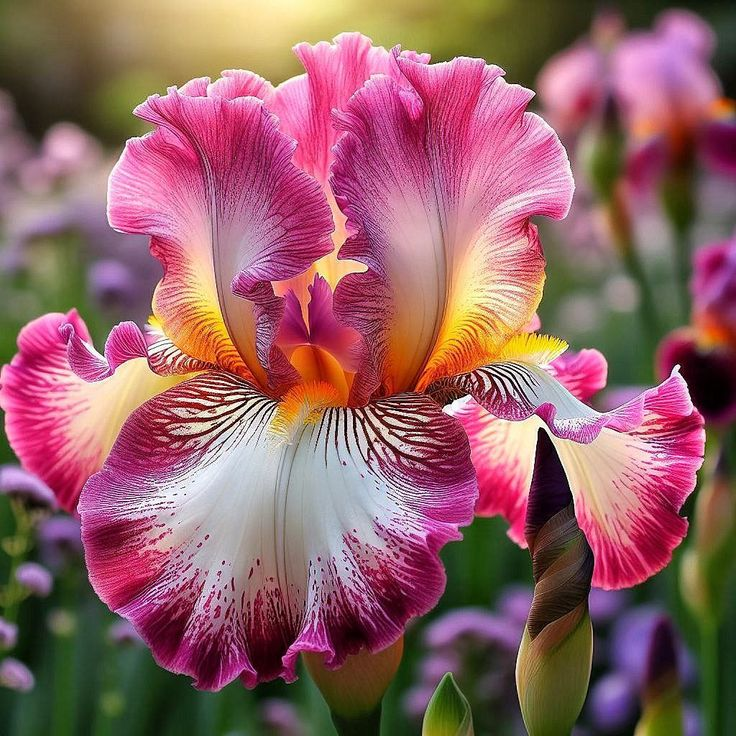⚜️Redek, visok bradati iris (premium sorta s koreninami)