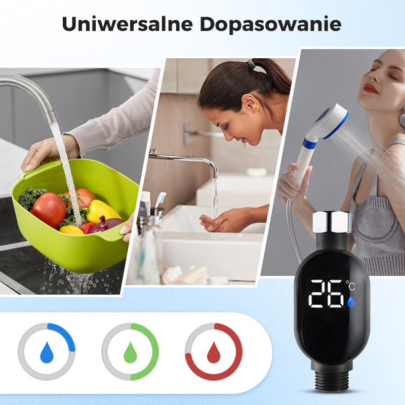 💧Termometer za prhanje🌡️ Nič več ugibanja – takojšnja temperatura! 🚿