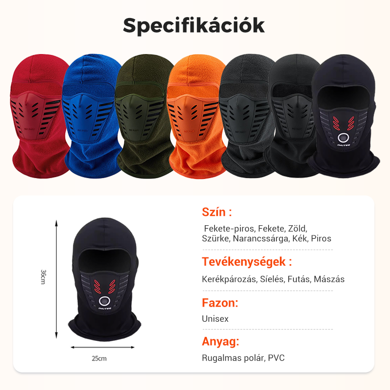 💞 Ветроустойчива каска за зимна употреба, унисекс
