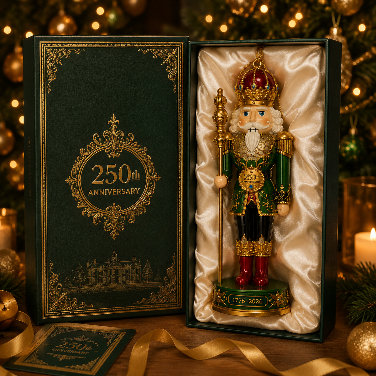 2026 America 250th Anniversary Nutcracker King Christmas Ornament – Commemorative Keepsake