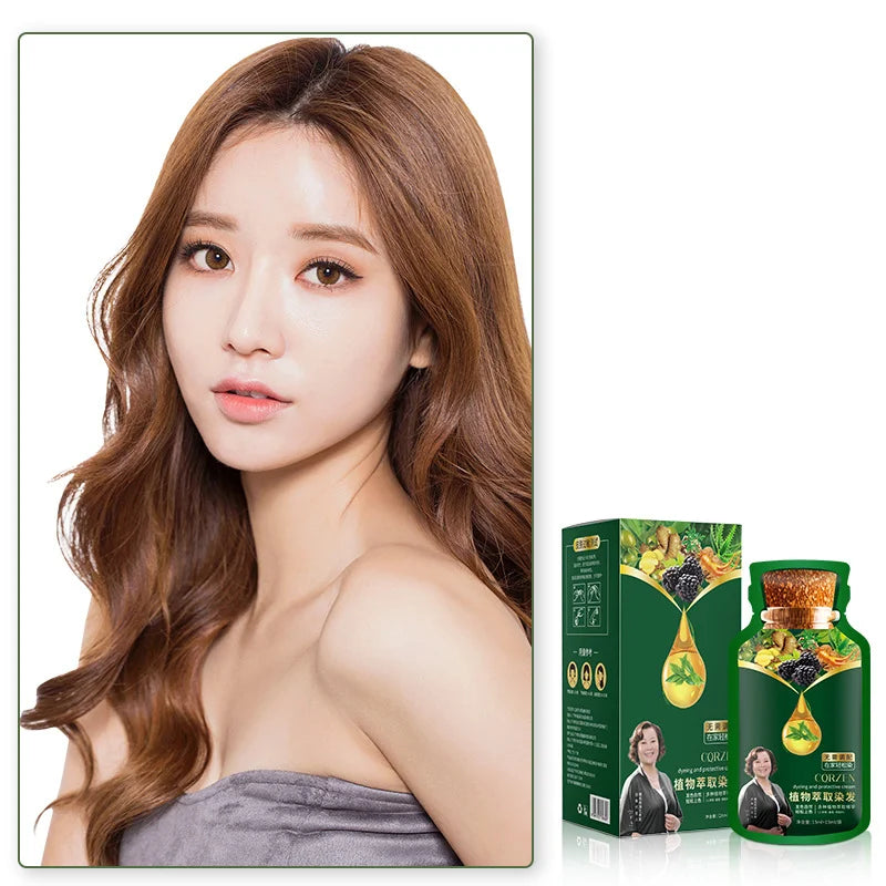 🔥Нежна боя за коса на растителна основа за бърза употреба