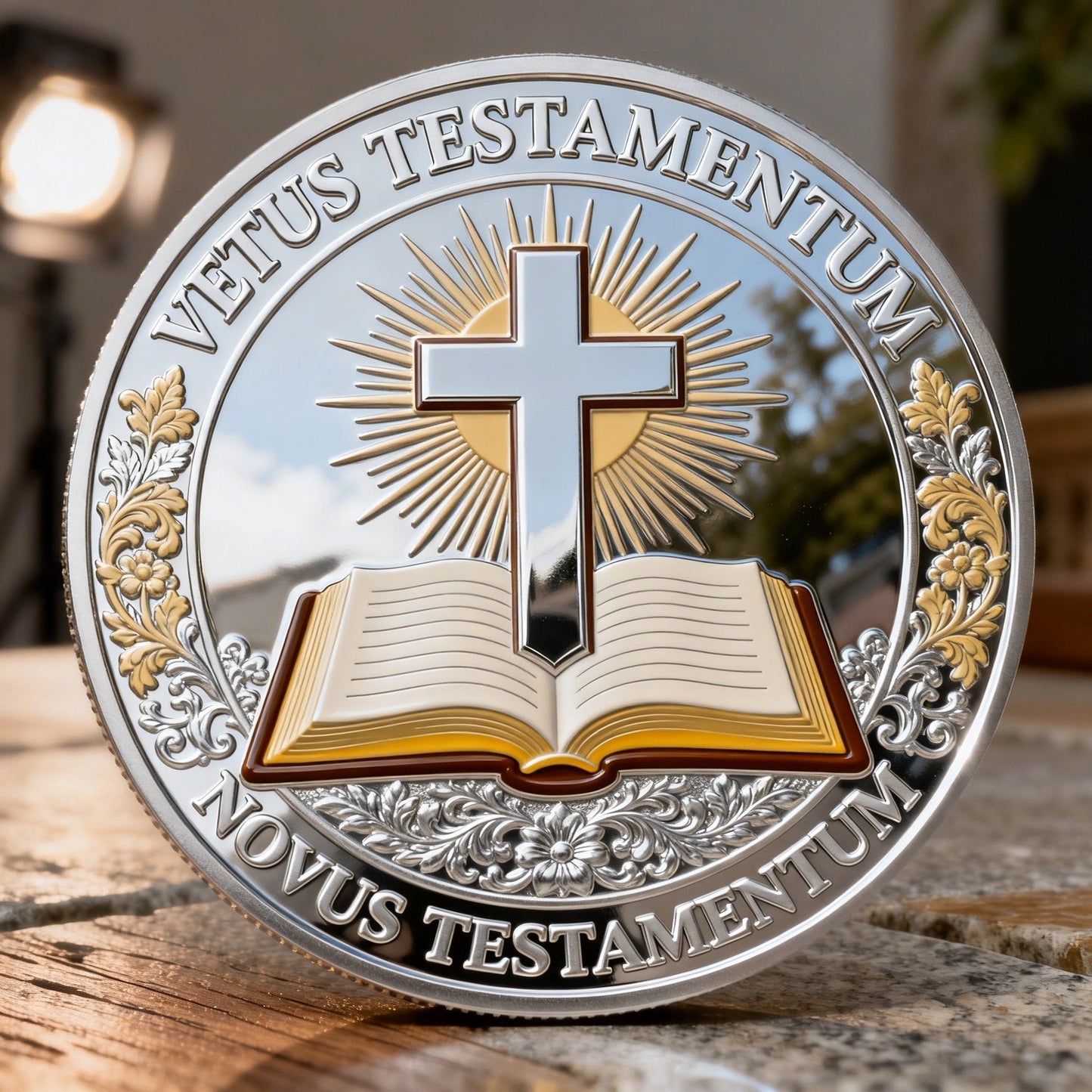 ❤️Zadnji dan 50% popust - ✝️ Krščanski spominski kovanec "Zadnja večerja"
