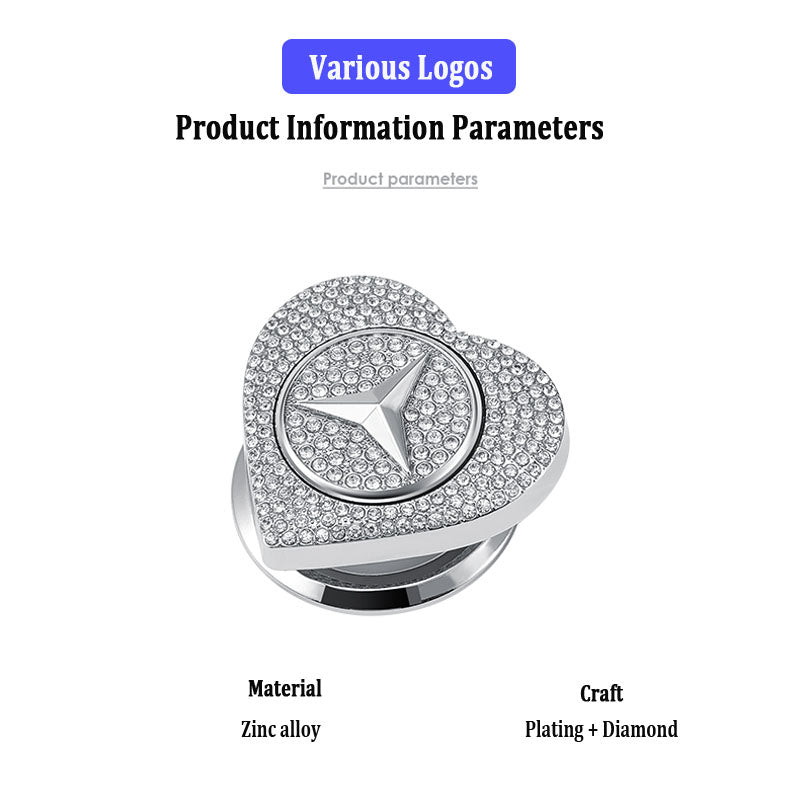 Гореща разпродажба 2025 г.🔥Защитен калъф за стартиране с един бутон във формата на сърце, инкрустиран с диаманти