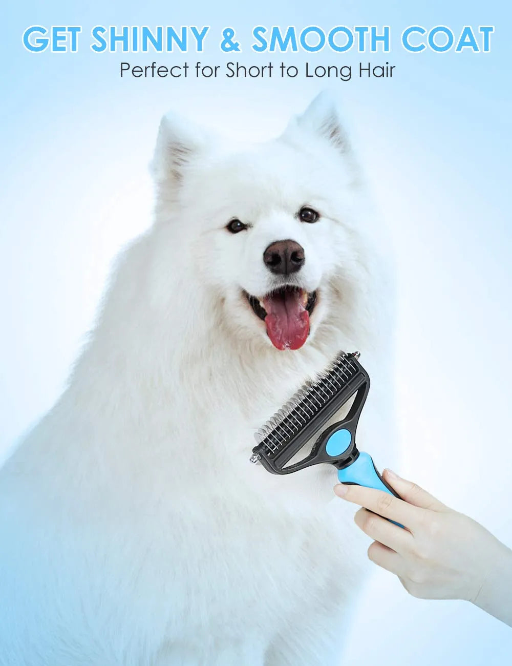 🐾🏆 Професионален инструмент за обезкосмяване на кучета и котки ✂️