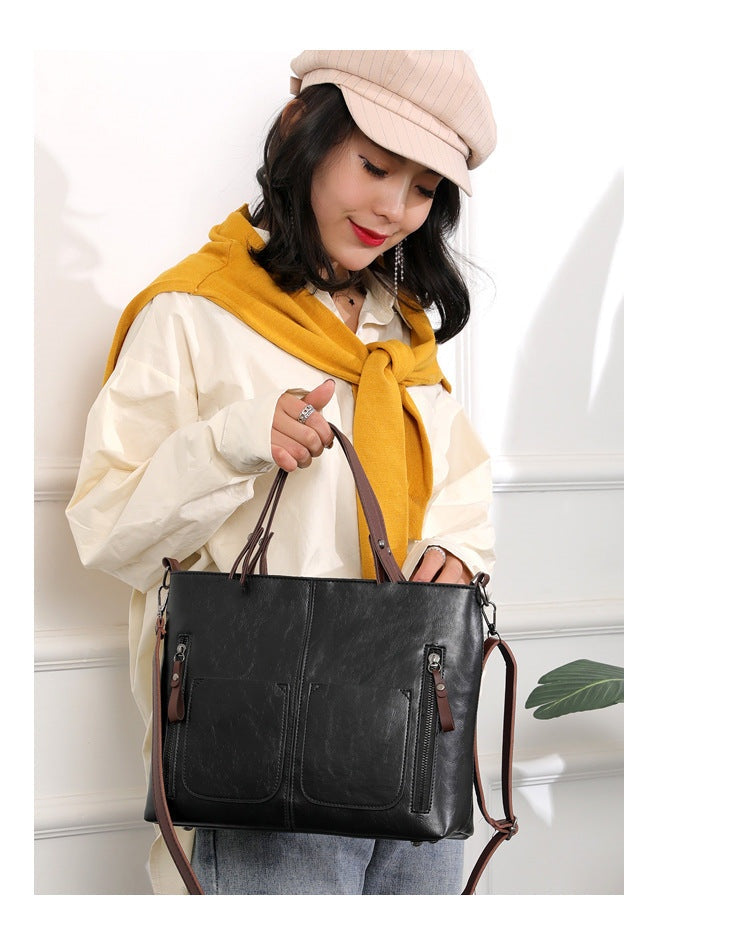 👜Damska skórzana torba na ramię w stylu vintage