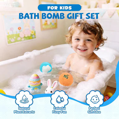🔥🛁 Naturalne kule do kąpieli dla dzieci z mega bąbelkami i niespodzianką w środku 🥚✨12 szt. [1 opakowanie]