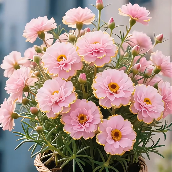Golden Lace Portulaca🌸✨ Разкошни двойни цветове за безпроблемно лято