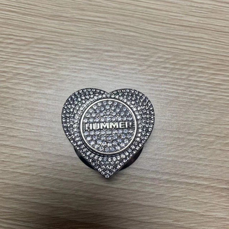 Гореща разпродажба 2025 г.🔥Защитен калъф за стартиране с един бутон във формата на сърце, инкрустиран с диаманти