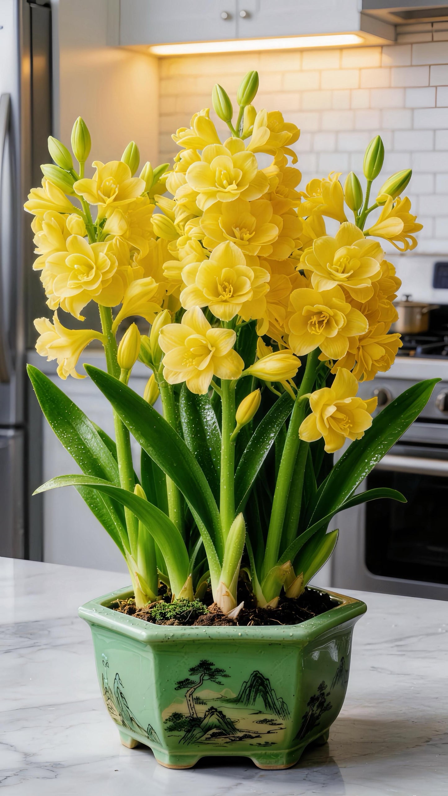 🌼 Dvojne čebulice tuberoze – svetel vonj za vaš vrt