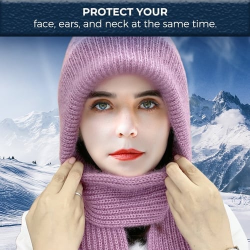 [Zimska razprodaja⛄] Celovita zaščita za ušesa, kapa in šal, odporna na veter✨