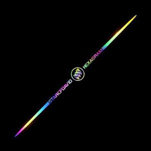 3D цветни лазерно отразяващи стикери за кола 4 бр.