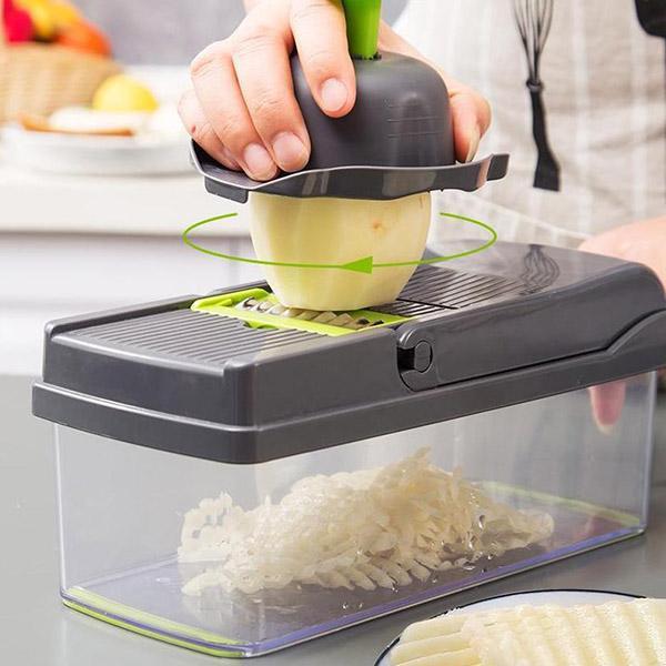 🎊 Комплект от 16 части 🎊 Многофункционална резачка за плодове и зеленчуци