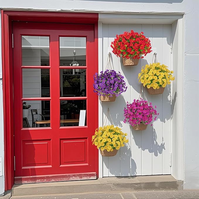 💥Подобрен материал с най-високо качество 🌸Устойчива на UV лъчи и неизбеляваща поветица (без саксия)