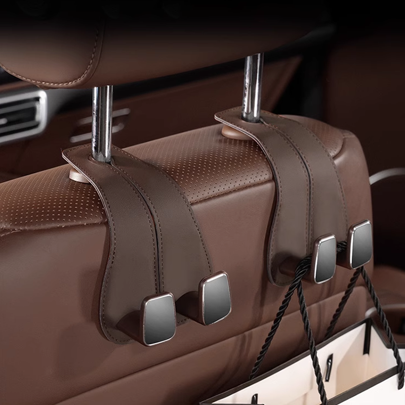 LUXHOOK Премиум кука за автомобилна седалка – Персонализиране на лого и пестене на място