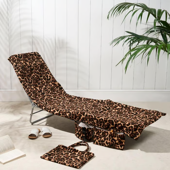 🏖️🌞 Кърпа за слънчеви бани в чанта с джобове за съхранение💦