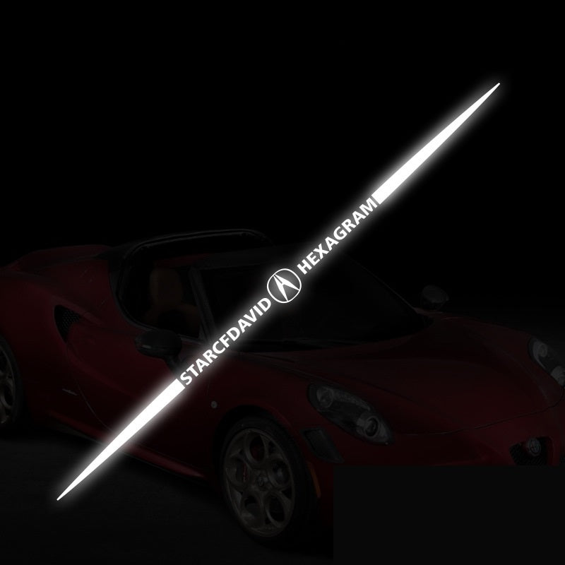 3D цветни лазерно отразяващи стикери за кола 4 бр.