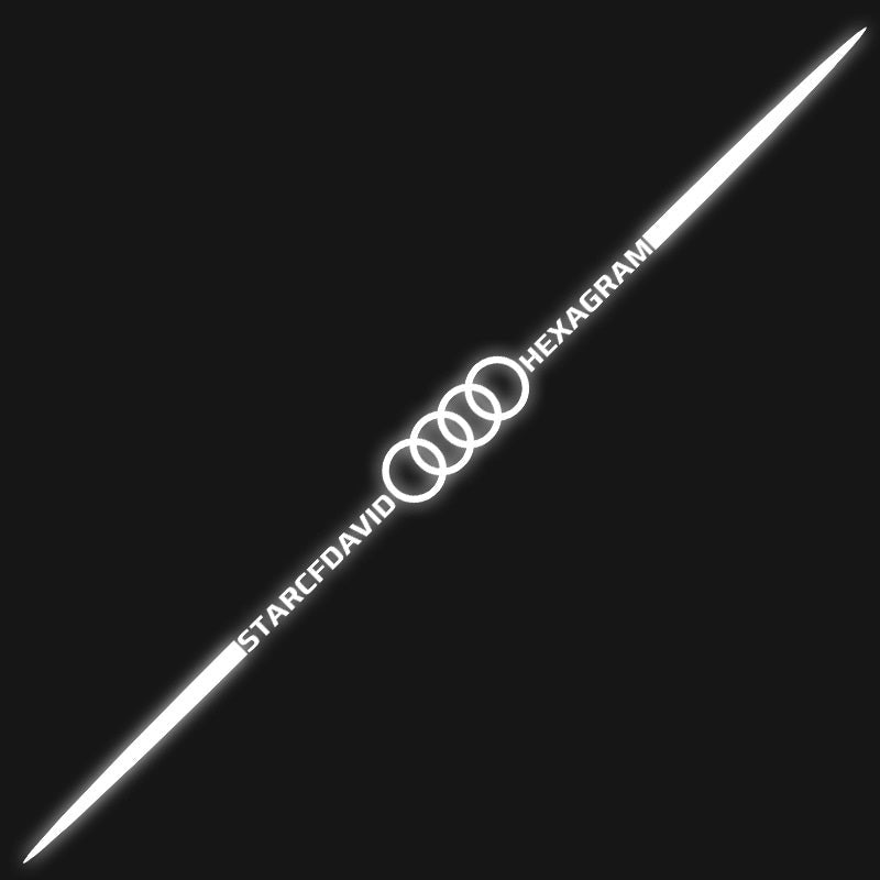 3D цветни лазерно отразяващи стикери за кола 4 бр.