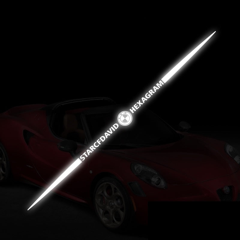 3D цветни лазерно отразяващи стикери за кола 4 бр.