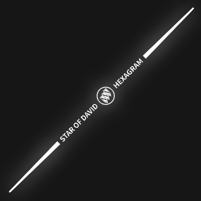 3D цветни лазерно отразяващи стикери за кола 4 бр.